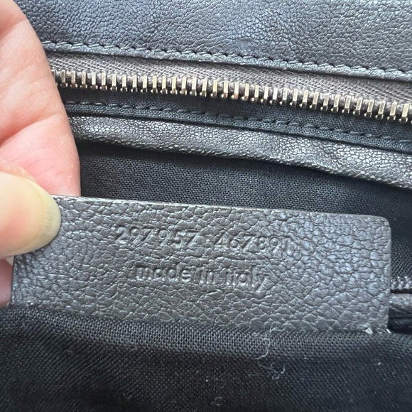 Saint Laurent Leather Cabas Shoulder Bag with long strap small - Picture 11 of 11